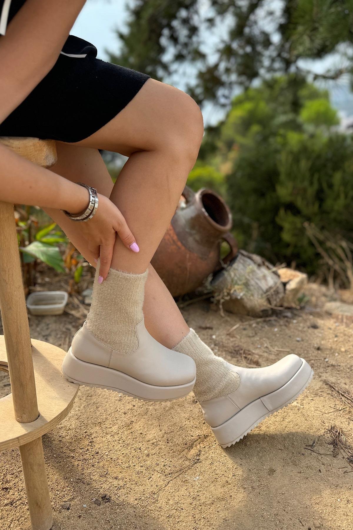 Eldon Bej Triko Kadın Bot