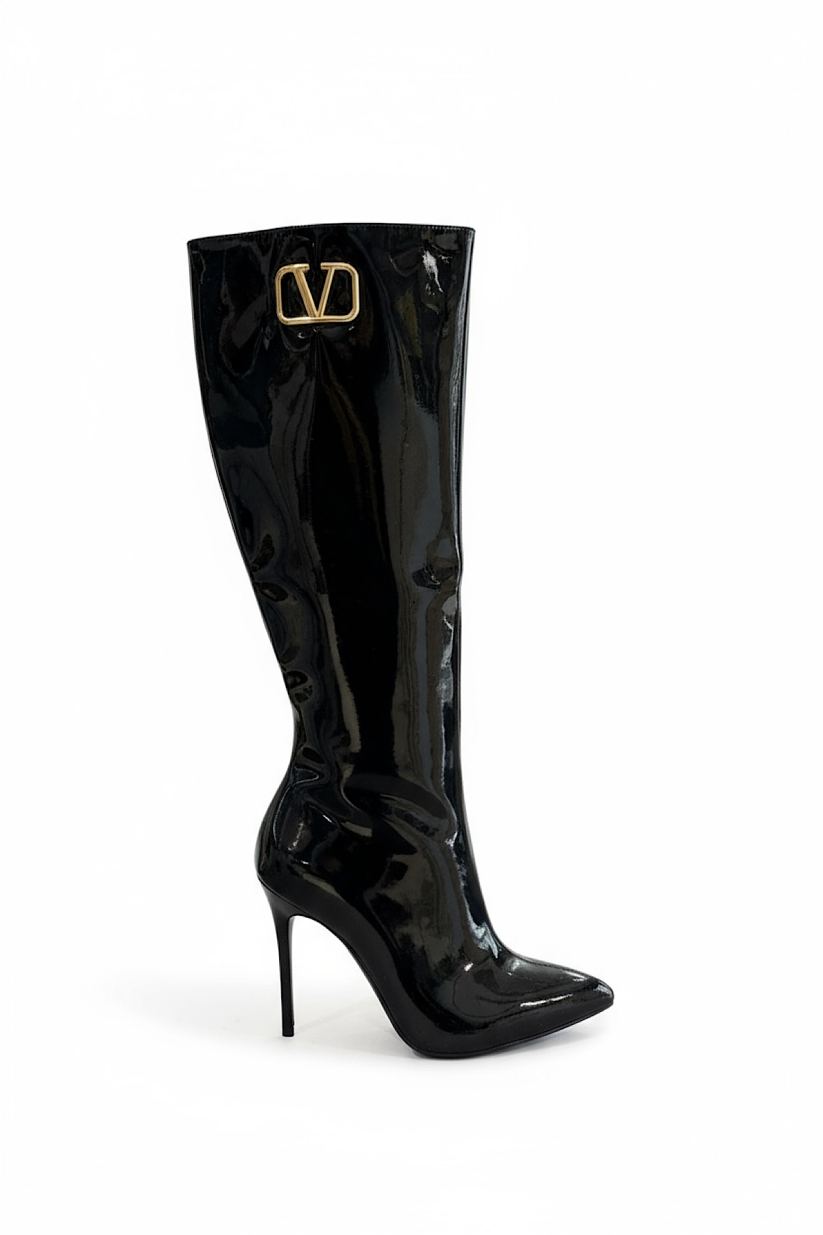 Minorka Siyah Rugan Tokalı Kadın Topuklu kadın Çizme