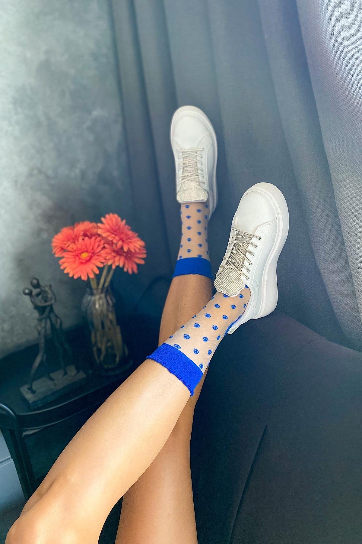 Pony Beyaz Taşlı Sneakers Kadın Ayakkabı