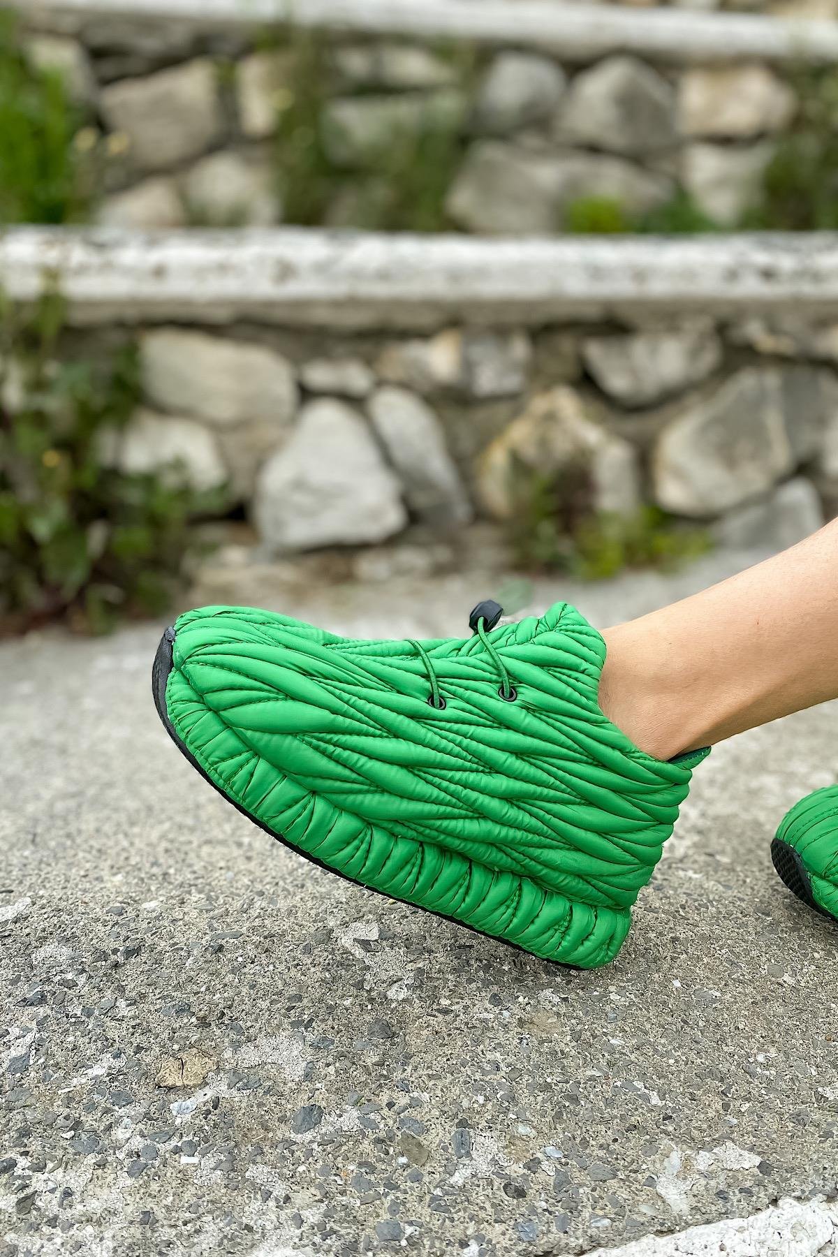 Yary Yeşil Paraşüt Sneakers Kadın Ayakkabı