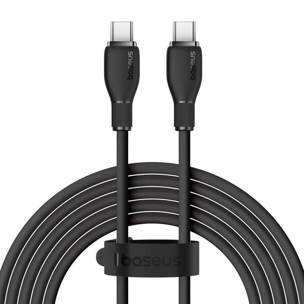 Baseus MEGA Hızlı 1.2MT 100W Type-C To Type C Şarj Kablosu, Akım Ve Isı Korumalı Type C Kablo, PC, Tablet, Telefon