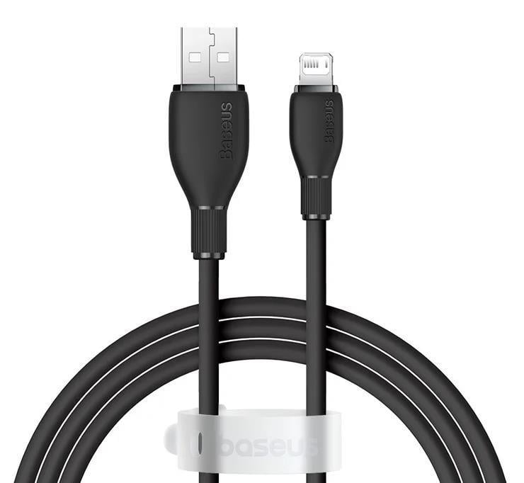 Baseus Ultra Hızlı 1.2MT 2.4A İphone Şarj Kablosu İphone 11 12 13 14 Pro Max Şarj Kablo, Akım ve Isı Korumalı