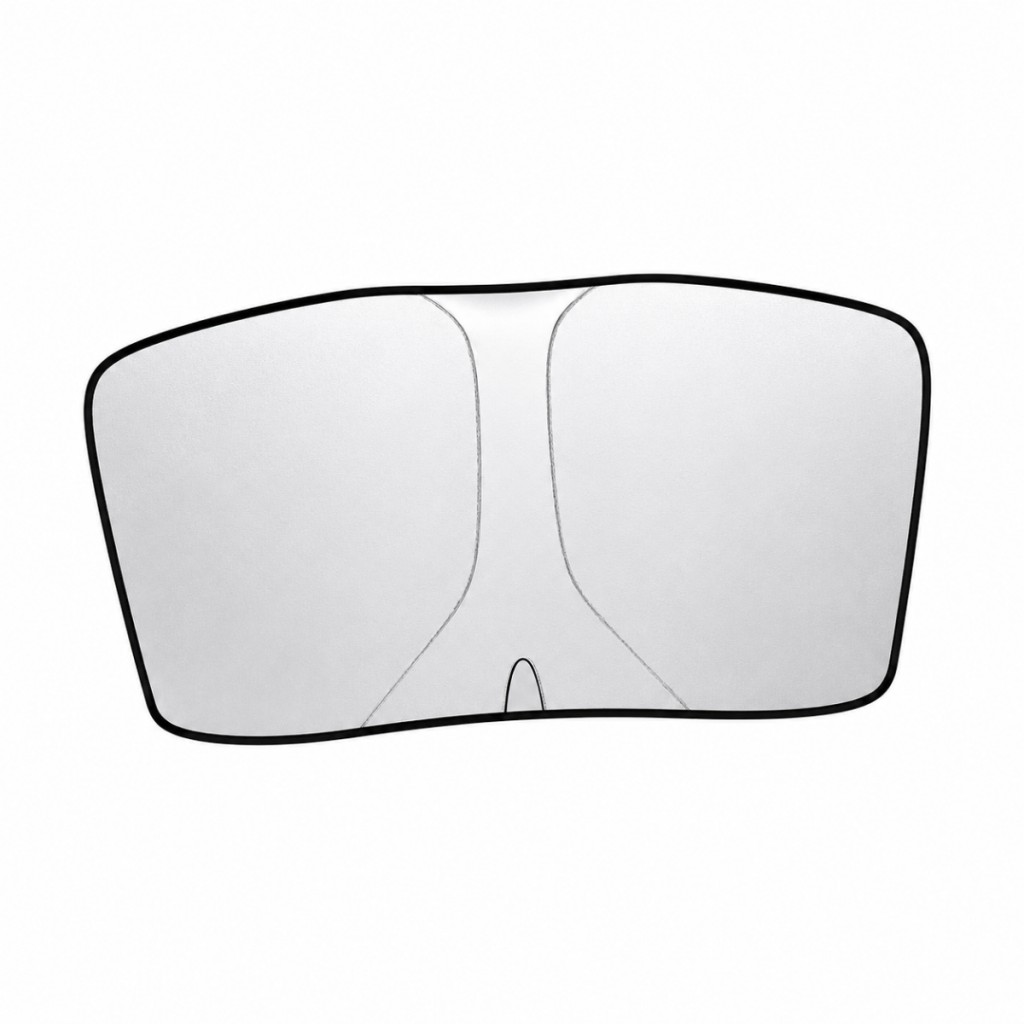 Polham 140x80 CM Tesla Model Y ve Model 3 İle Uyumlu Ön Cam Güneşliği, Isı Yalıtımlı Güneş Koruyucu