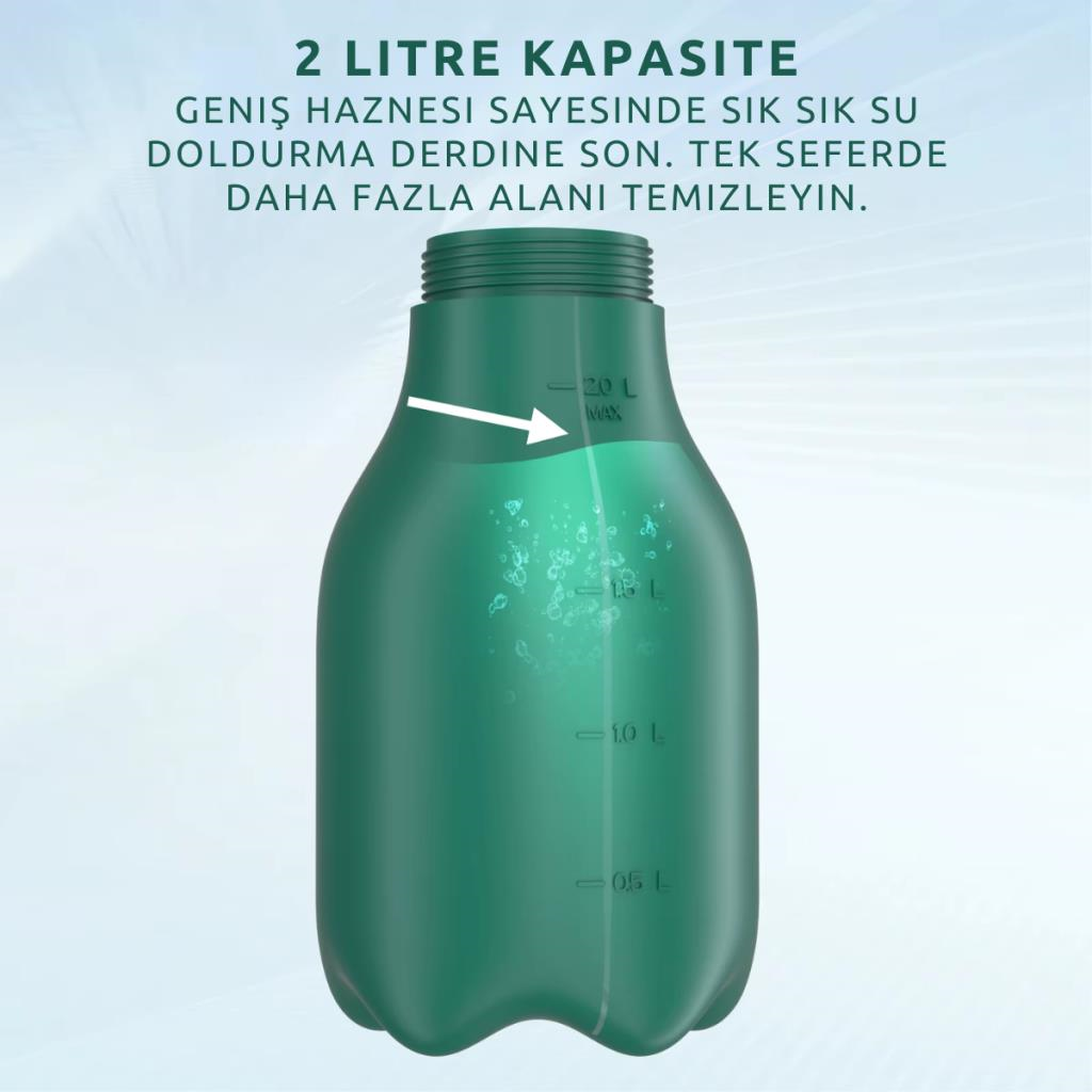 Polham 2 Litre Şarjlı Otomatik Yüksek Basınçlı Araç Yıkama Köpük Püskürtücü El Pompası, Çok Amaçlı Köpük Pompası