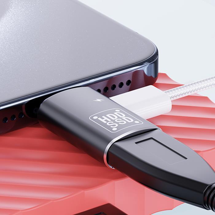 Polham 2in1 Type C To Type C ve USB Çevirici OTG Adaptör, Şarj ve Data Aktarım OTG Çeviricisi