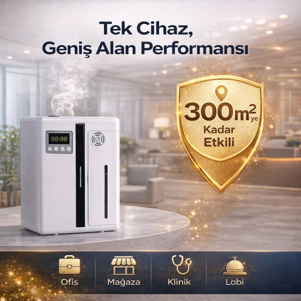 Polham Akıllı Aroma Difüzörü 200ML Profesyonel Koku Makinesi | 300m² Etkili | Zaman Ayarlı l Telefon Kontrollü