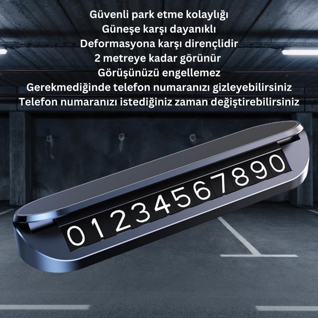 Polham Araç İçi Geçici Park için Telefon Numaratörü, Forforlu Açılıp Kapanabilen Numaratör