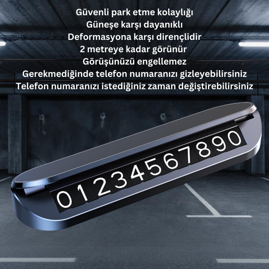 Polham Araç İçi Geçici Park için Telefon Numaratörü, Forforlu Açılıp Kapanabilen Numaratör