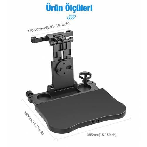 Polham Premium Araç Koltuk Arkası Masa Araç Laptop Standı Araç Yeme İçme Masası Standı Araç Standı