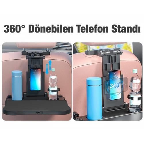 Polham Premium Araç Koltuk Arkası Masa Araç Laptop Standı Araç Yeme İçme Masası Standı Araç Standı