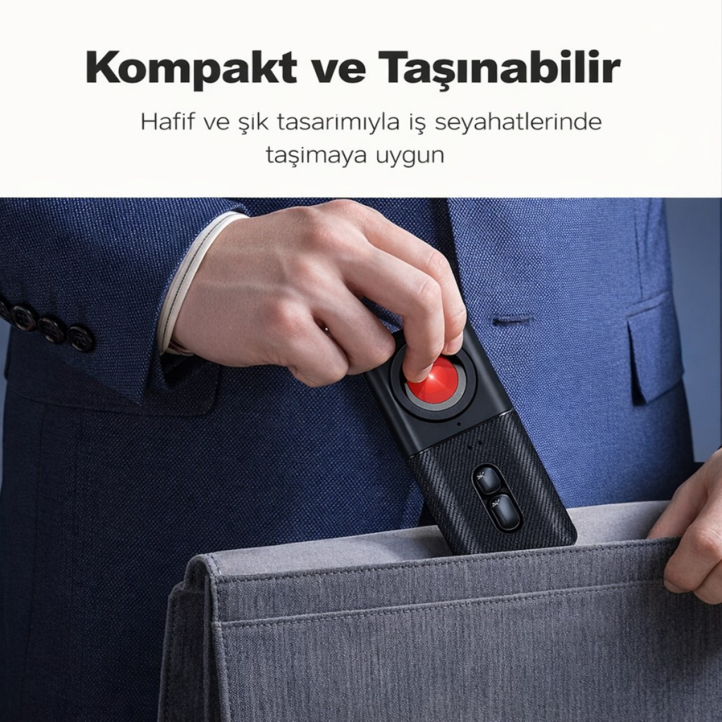 Polham Profesyonel Cihaz Dedektörü – Kamera, Dinleme ve GPS Takip Cihazı Tespit Cihazı | Kızılötesi Sinyal Algılama