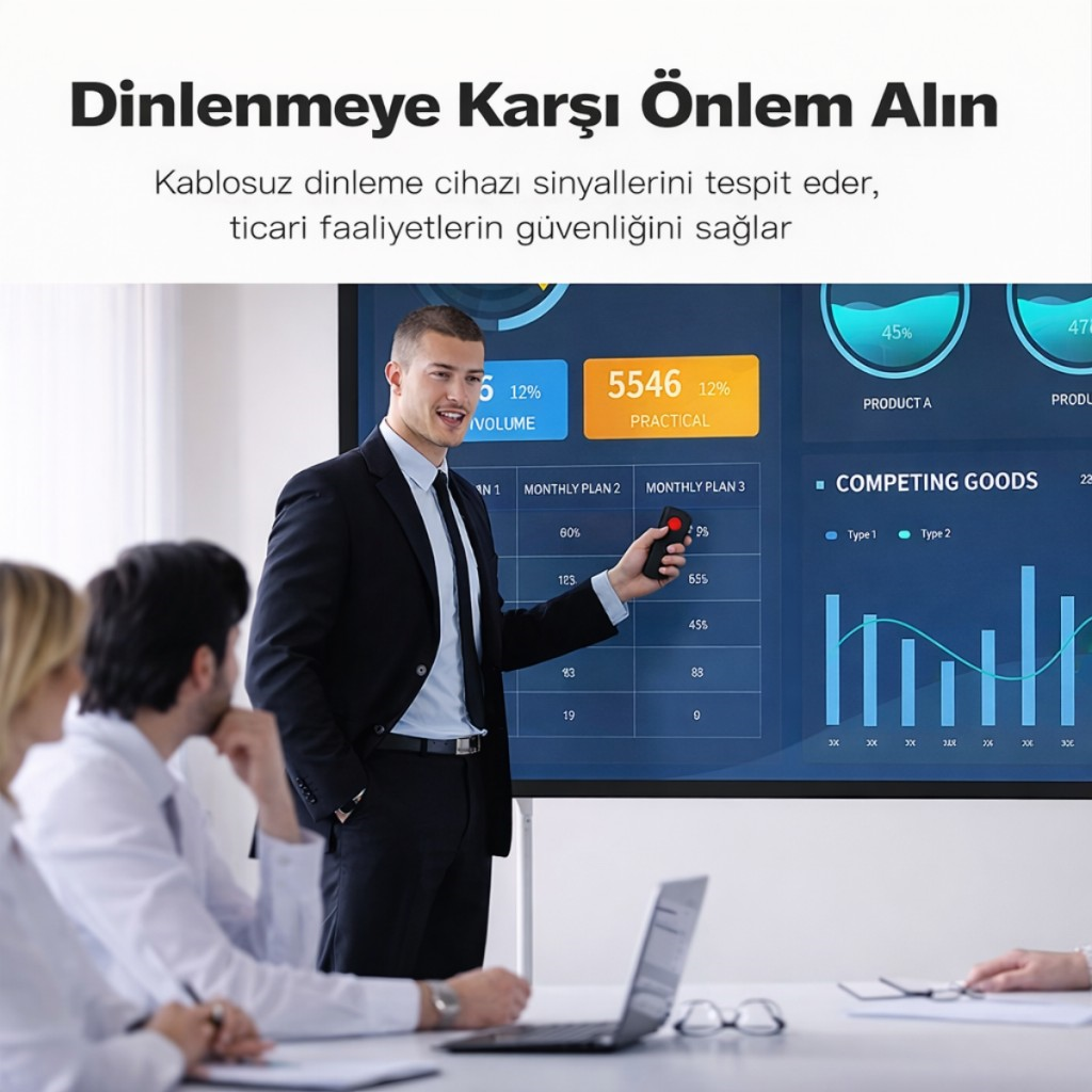 Polham Profesyonel Cihaz Dedektörü – Kamera, Dinleme ve GPS Takip Cihazı Tespit Cihazı | Kızılötesi Sinyal Algılama