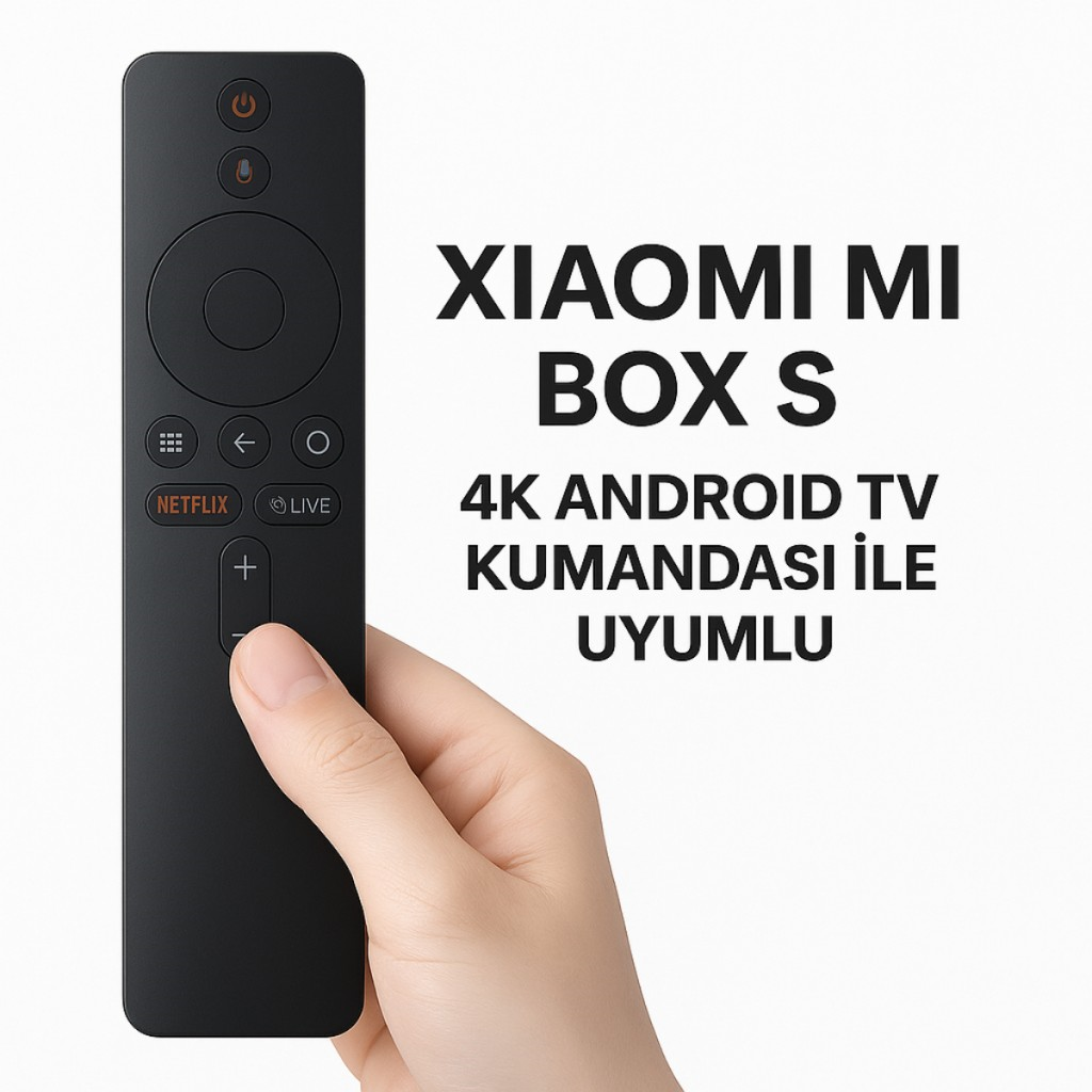 Xiaomi Mi Box S 4K Android TV Kumandası, Mi Boxs S 4k Uzaktan Kumanda Bluetooth Özellikli