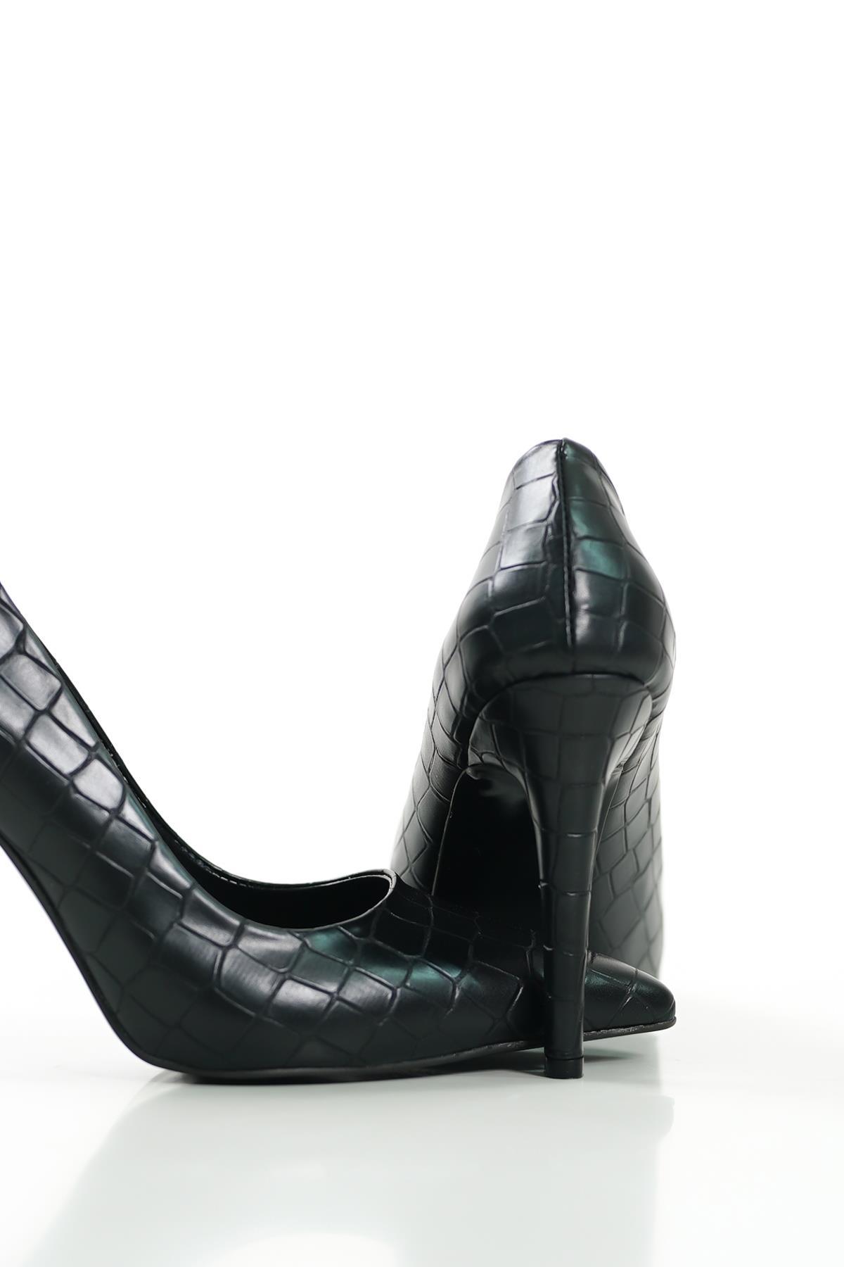 Sorty Siyah Topuklu Ayakkabı