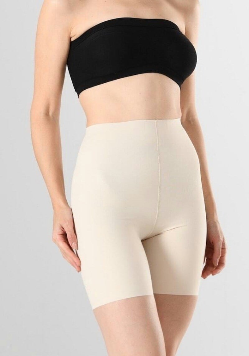 Dikişsiz Lazer Kesim Iz Yapmaz Yüksek Bel Uzun Paça Boxer 