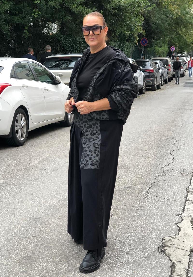 Leopar Baskılı Tasarım Ceket