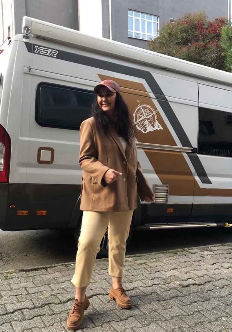 Oversize Kaşe Kahve Ceket
