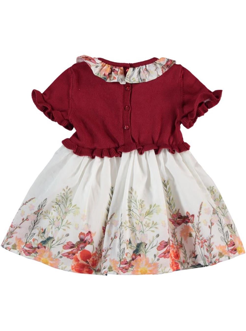 Bordo Merserize Elbise