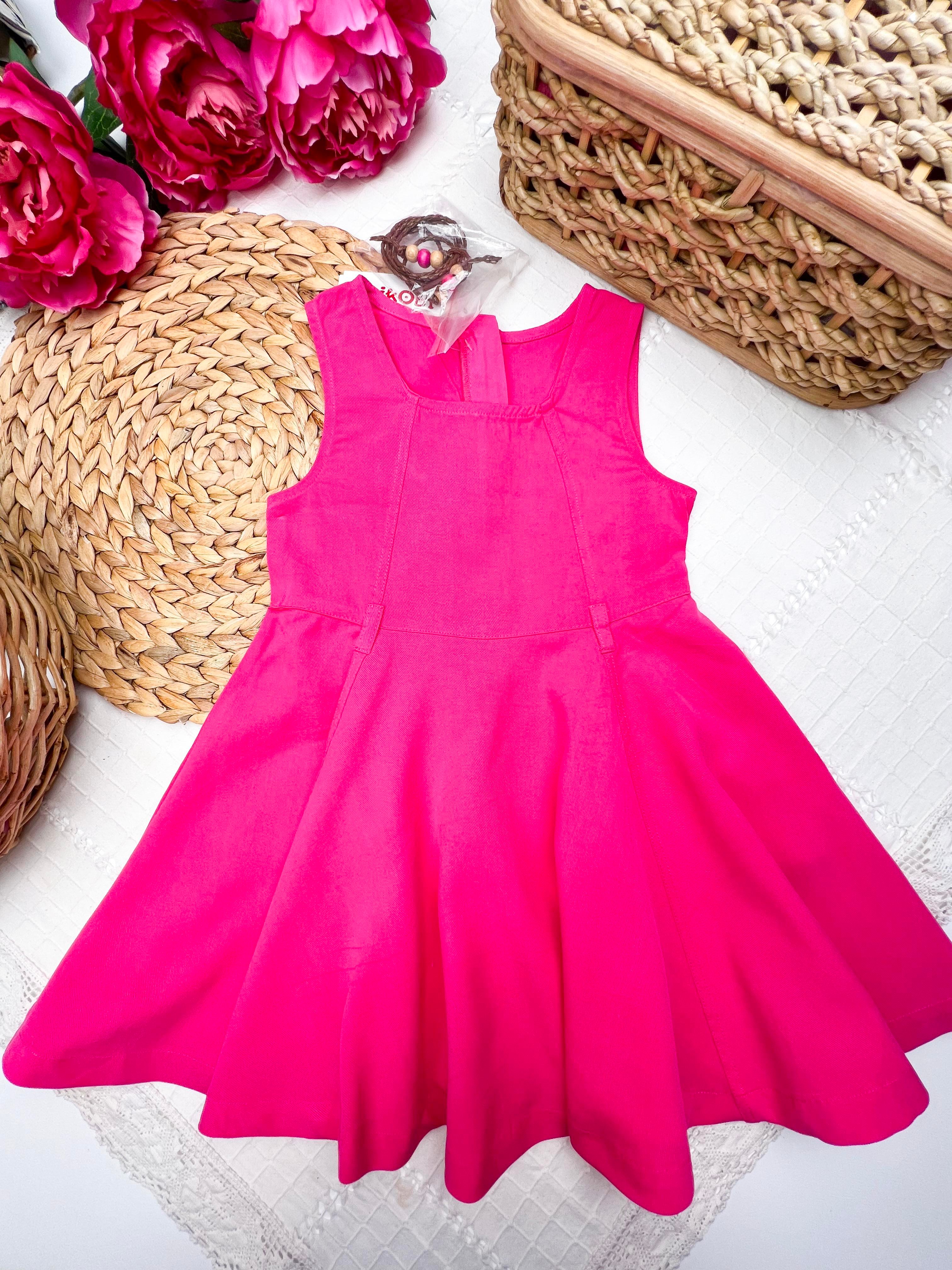 Pembe Dokuma Elbise 30780