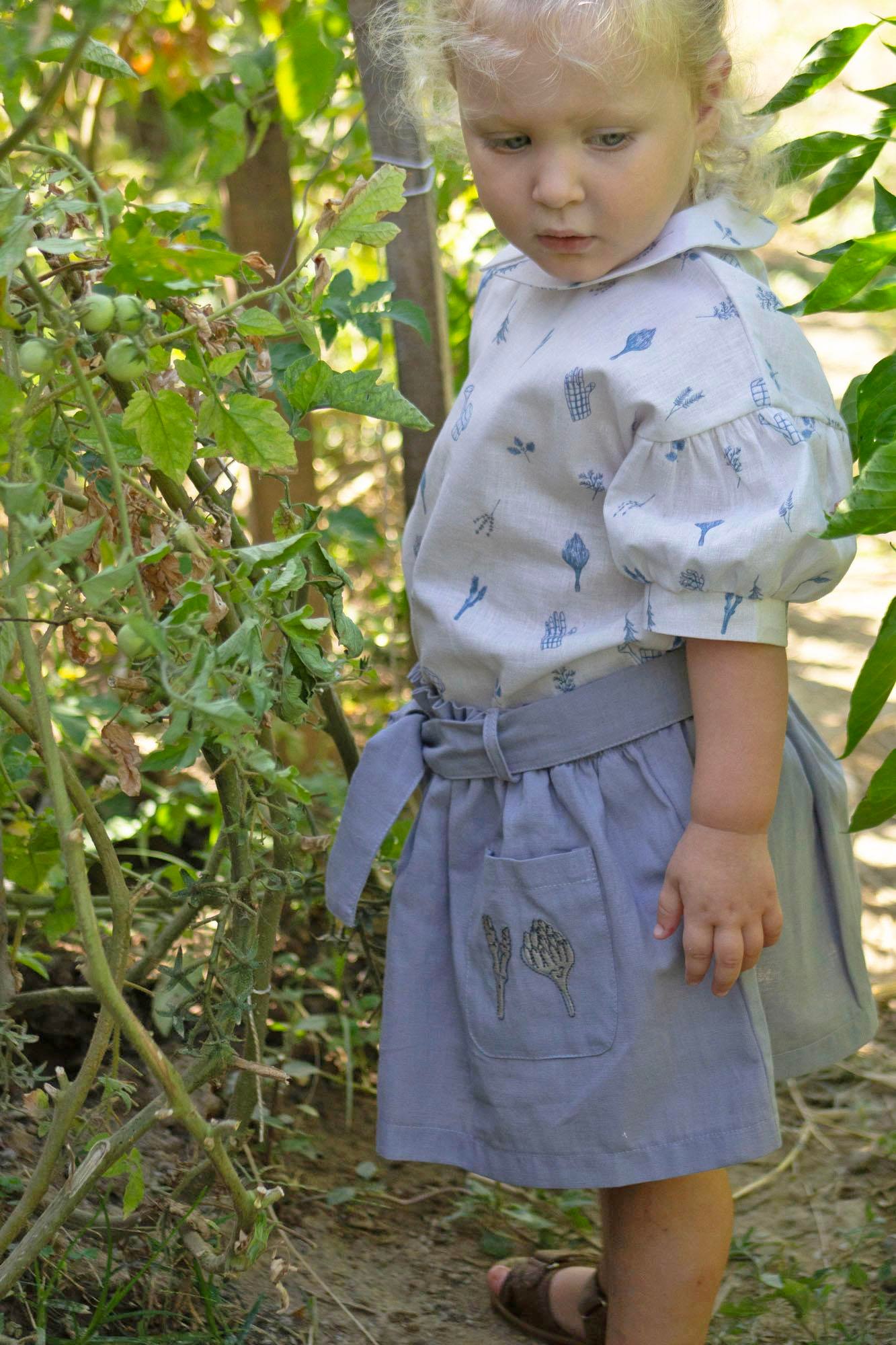 Auntie Me Organik DAPPLE GRAY ‘ASPARAGUS & ARTICHOKE' ETEK