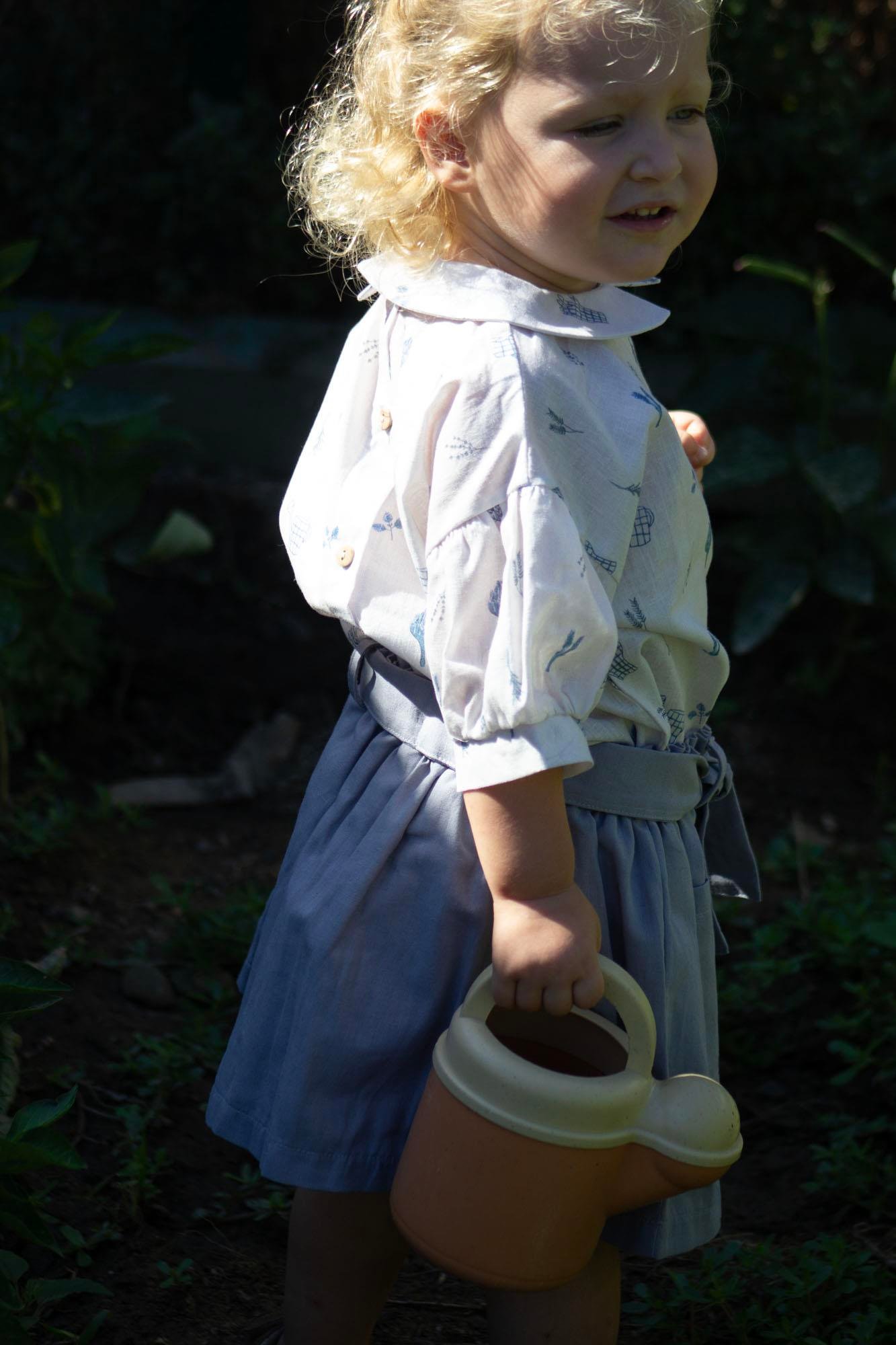 Auntie Me Organik 'GARDENING'  YAKALI BLUZ