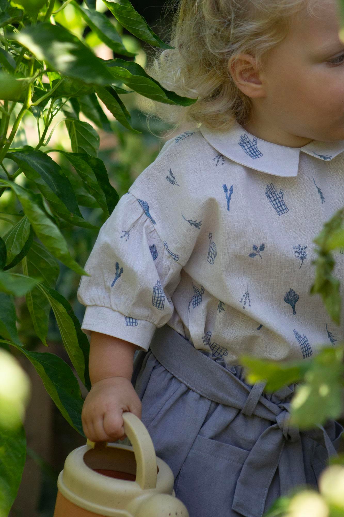 Auntie Me Organik 'GARDENING'  YAKALI BLUZ