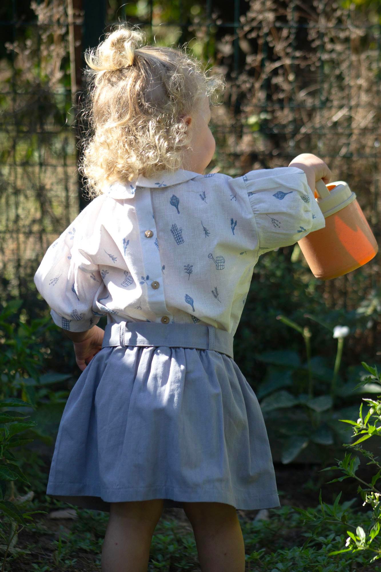 Auntie Me Organik 'GARDENING'  YAKALI BLUZ