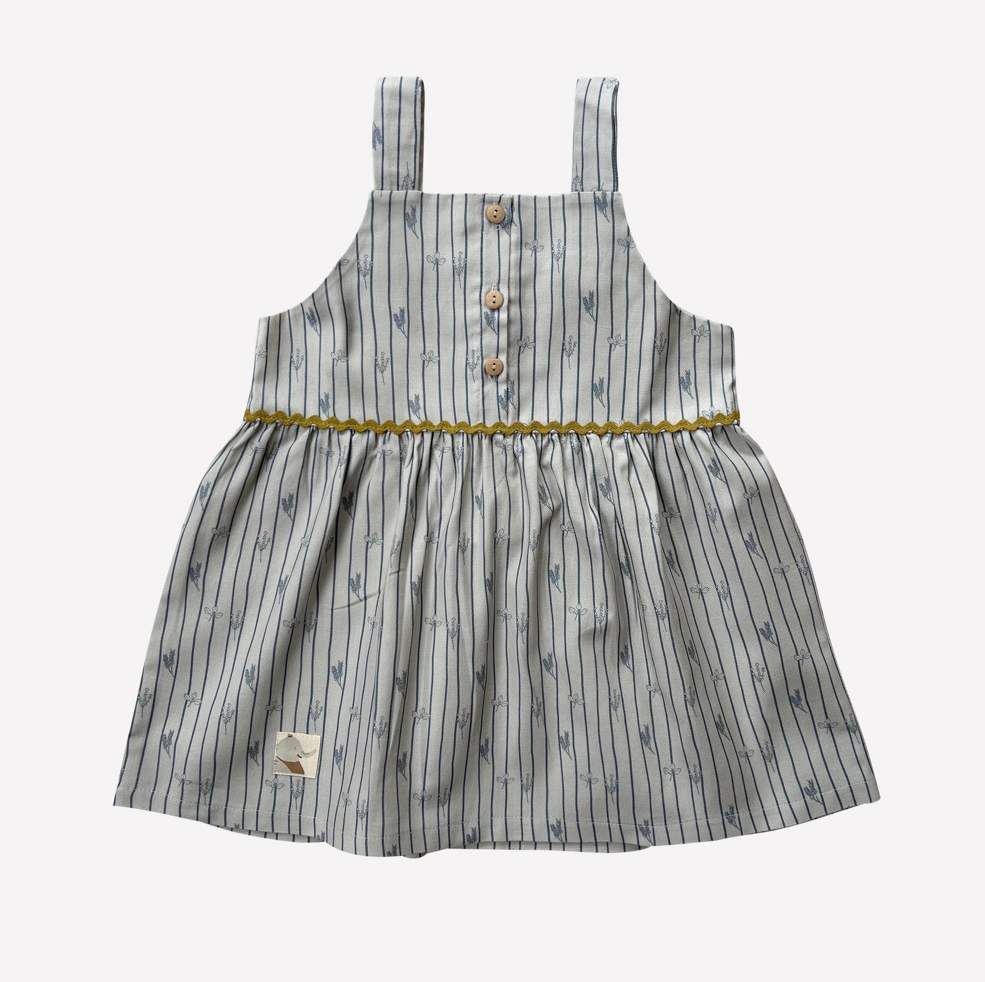 Auntie Me Organik ‘Stripes & Herbs' Pazen Elbise