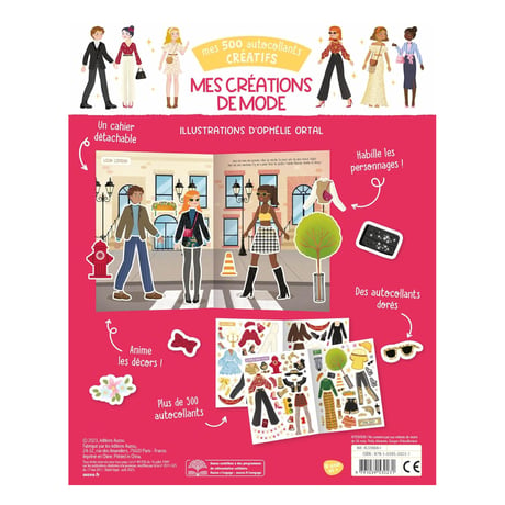 Auzou-Moda Dünyası-500 Yaratıcı Sticker