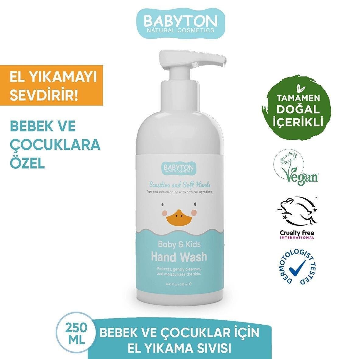 Babyton-Bebek ve Çocuklar İçin Doğal El Yıkama Sıvısı