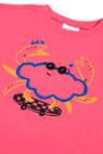 BeetleBeez-Cool Funny Crab Oversize T-Shirt_Pink