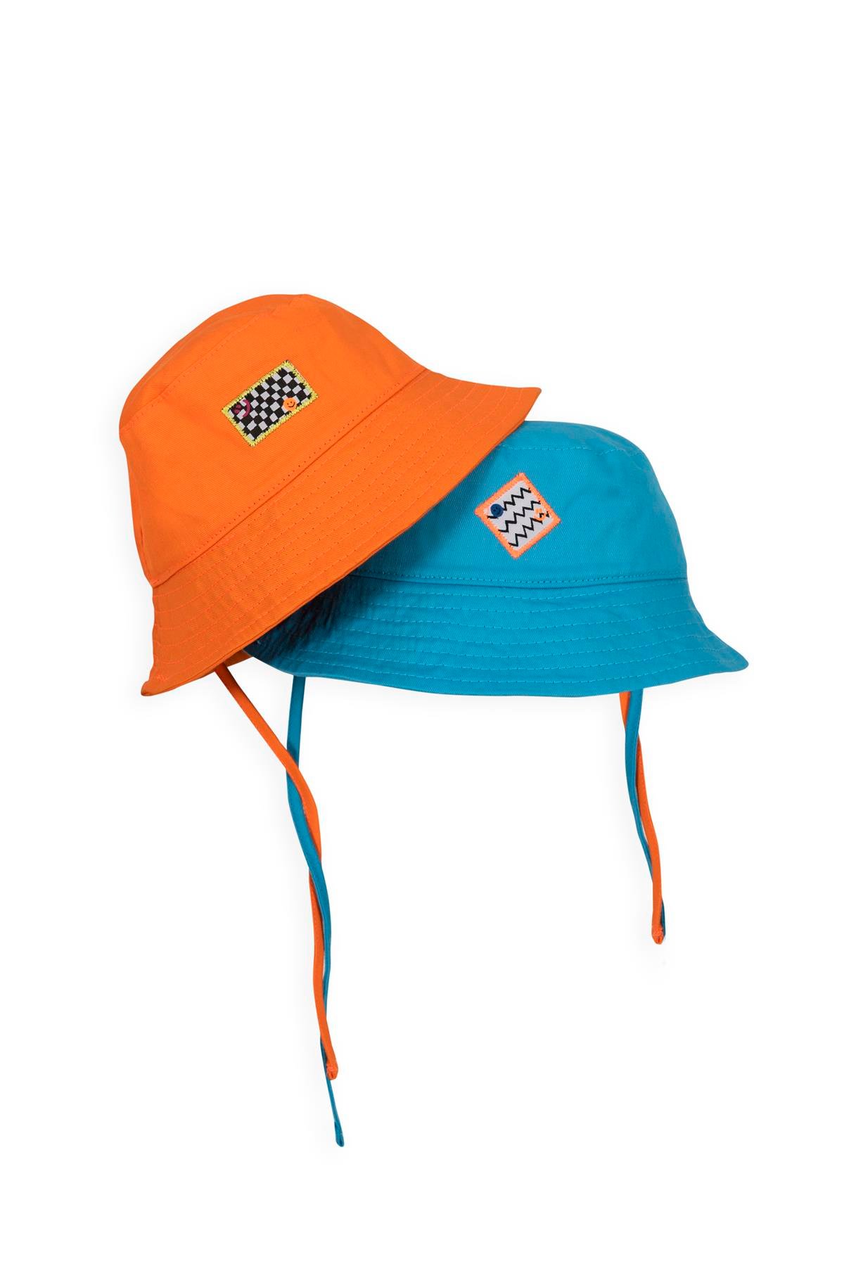 Beetlebeez-Happy Face Bucket Hat-Orange