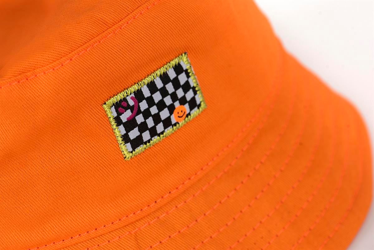 Beetlebeez-Happy Face Bucket Hat-Orange