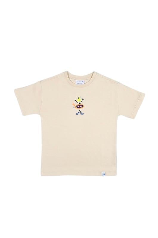 BeetleBeez-Hula Hoop Diving Oversize T-Shirt_Ecru