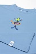 BeetleBeez-Hula Hoop Diving Oversize T-Shirt_Blue