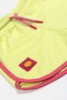 BeetleBeez-Retro Shorts - Lime with Pink Trim
