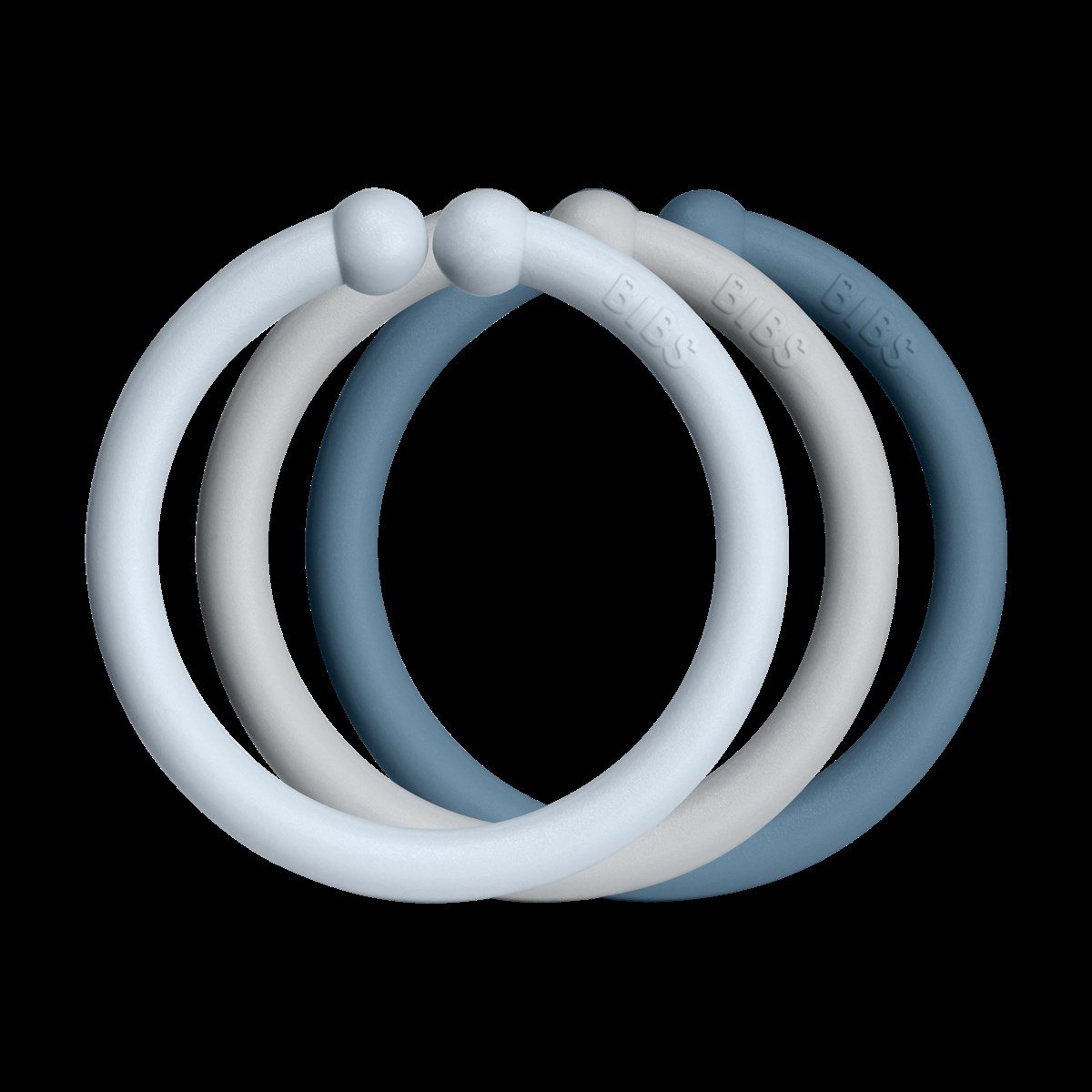 Bibs Loops 12'li-Baby Blue, Cloud, Petrol