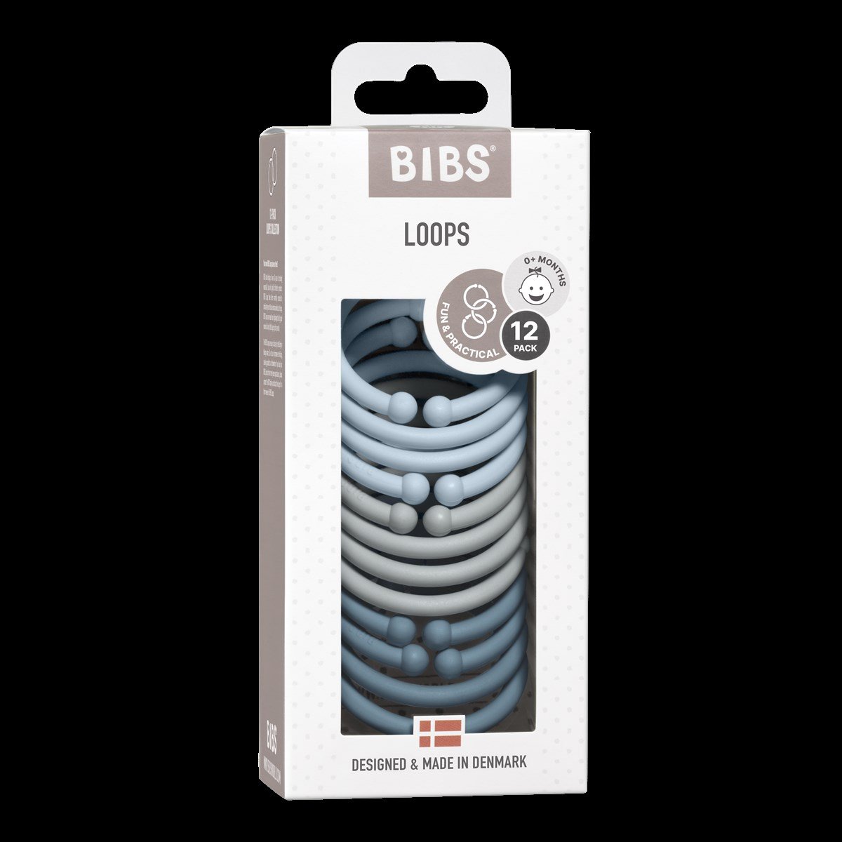 Bibs Loops 12'li-Baby Blue, Cloud, Petrol