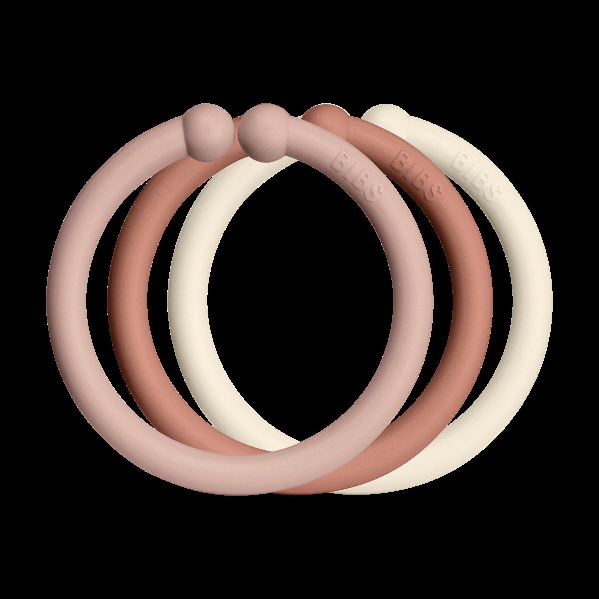 Bibs Loops 12'li-Blush, Woodchuck, Ivory