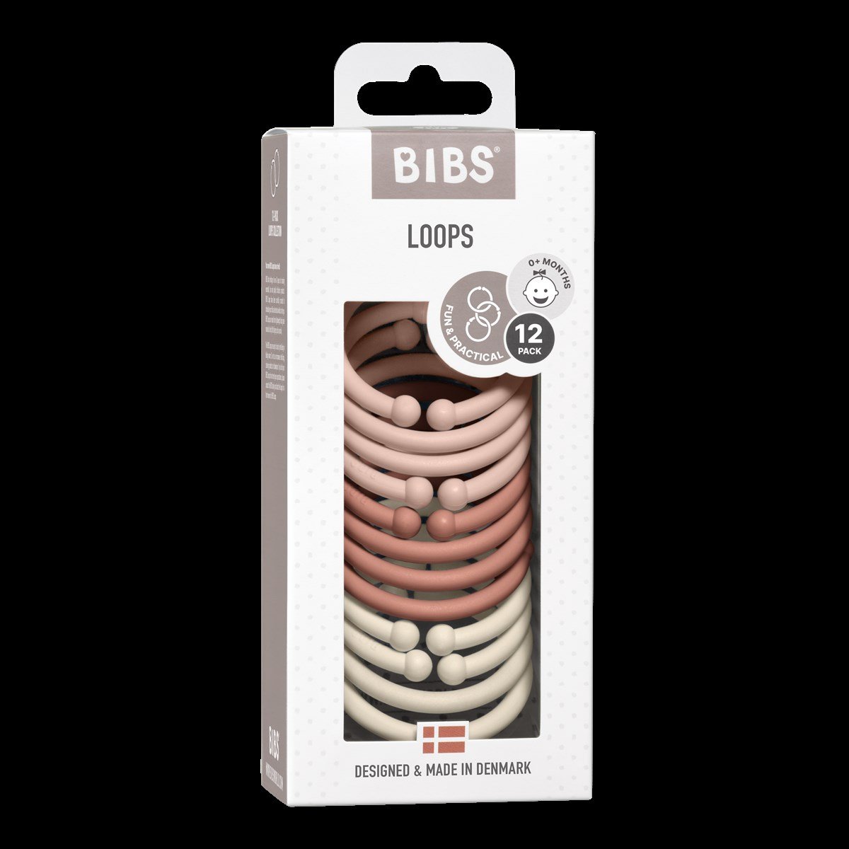 Bibs Loops 12'li-Blush, Woodchuck, Ivory