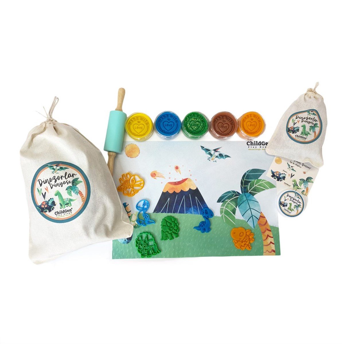 Childgen Dinozorlar Dünyası Konsept Set