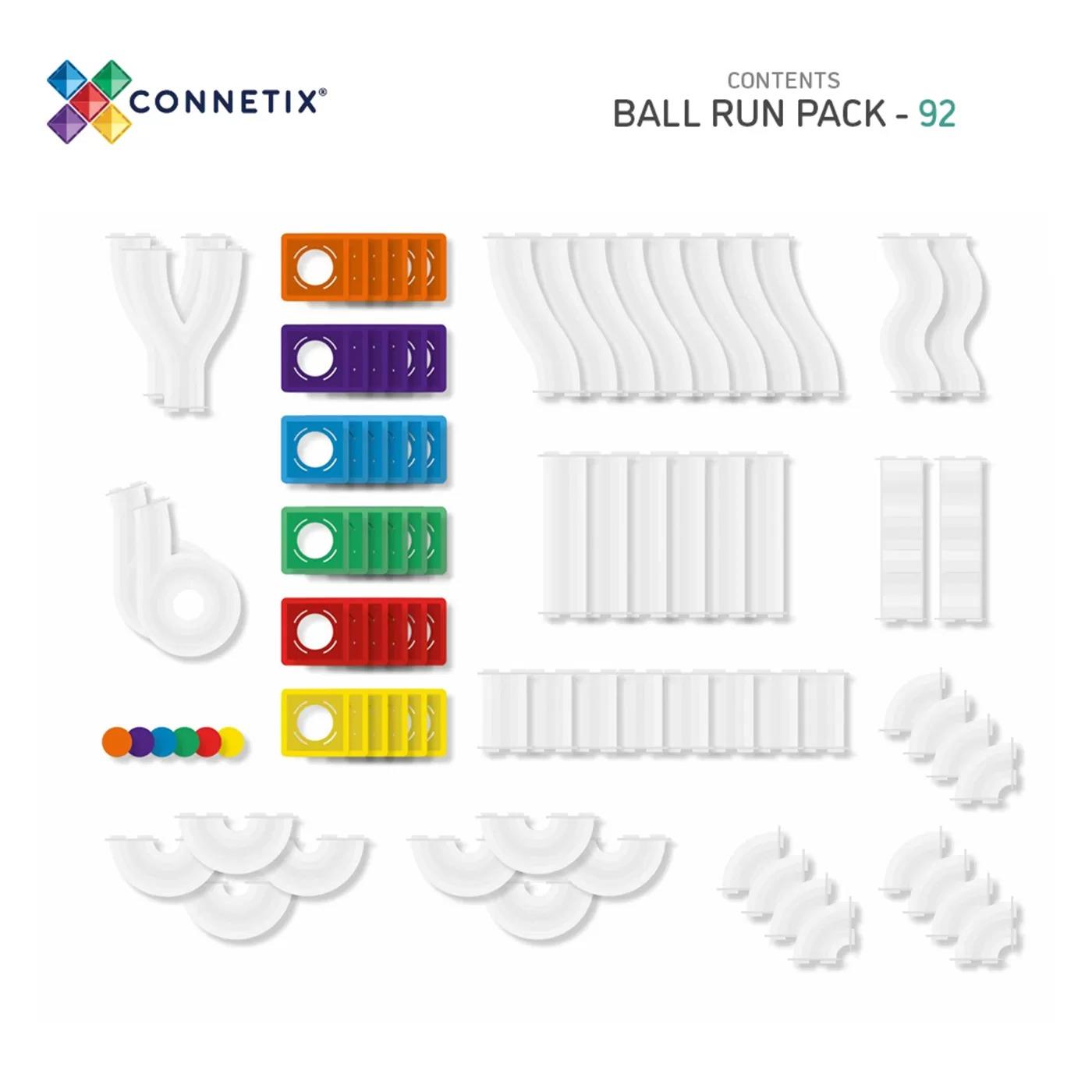 Connetix-Rainbow Ball Run Set-92 Parça