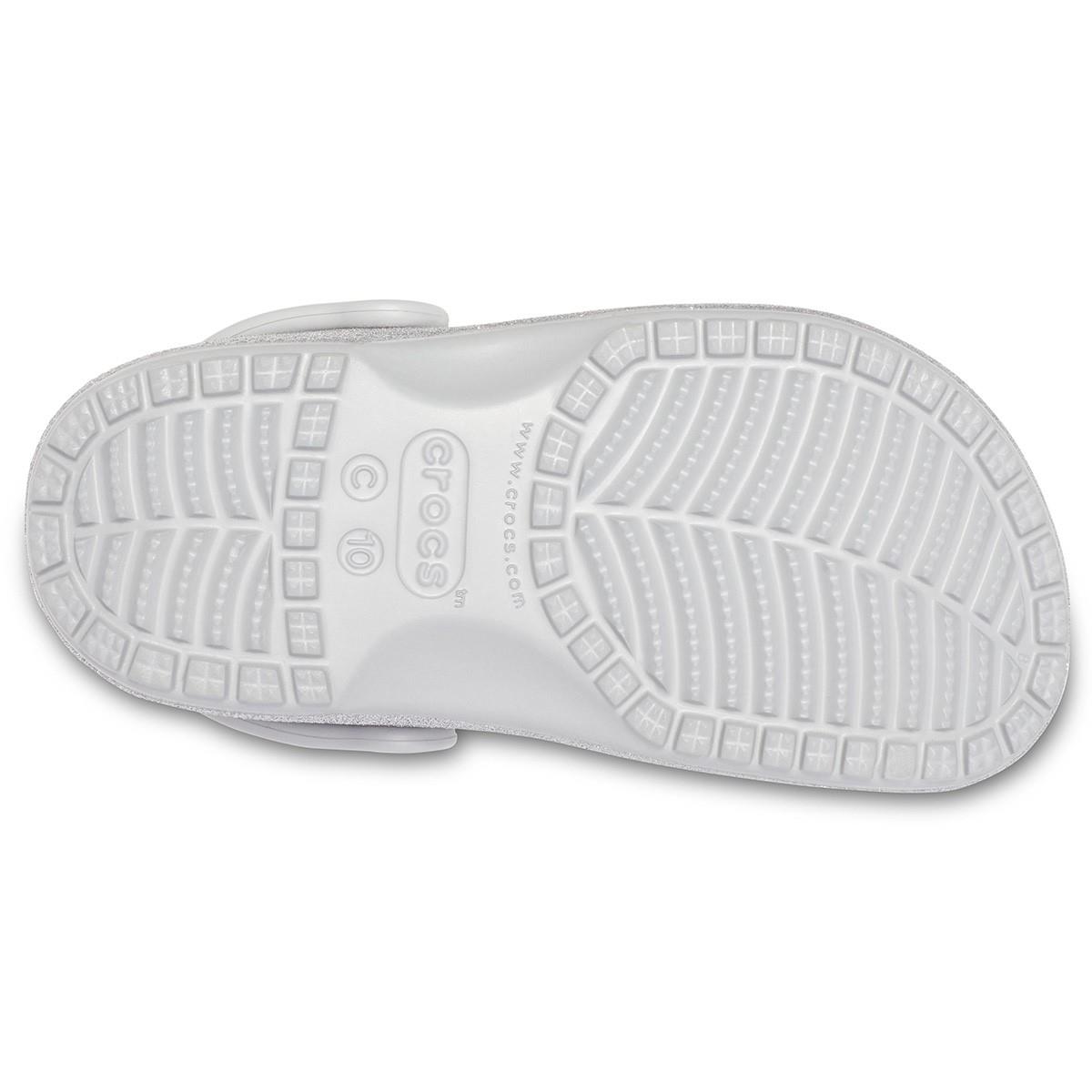 Crocs-Classic Glitter Clog K-Silver Glitter