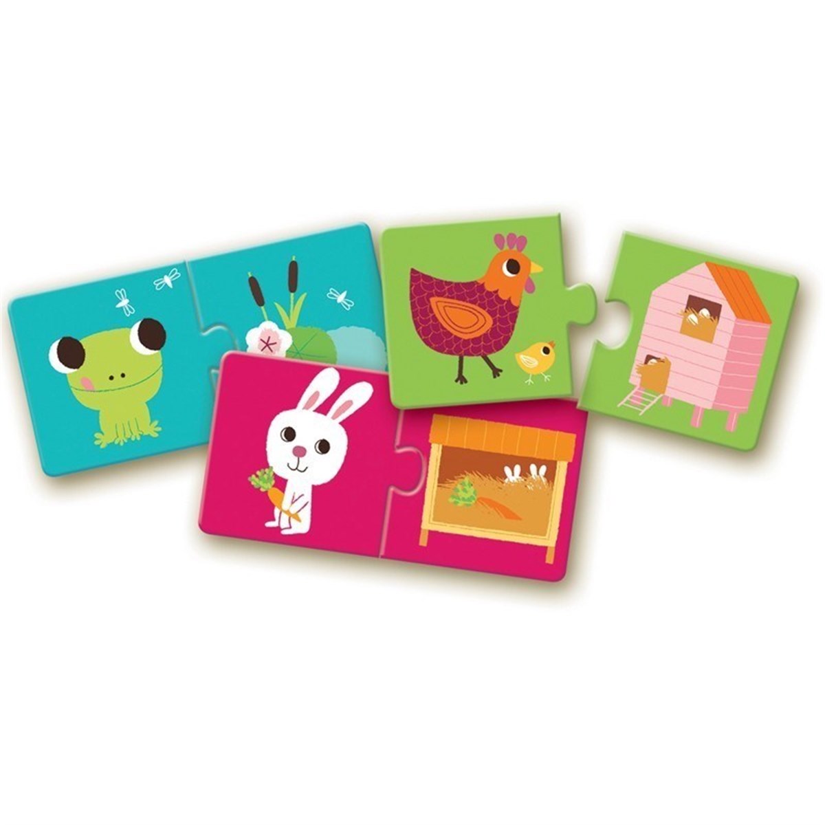 Djeco İkili Puzzle-Duo Habitat