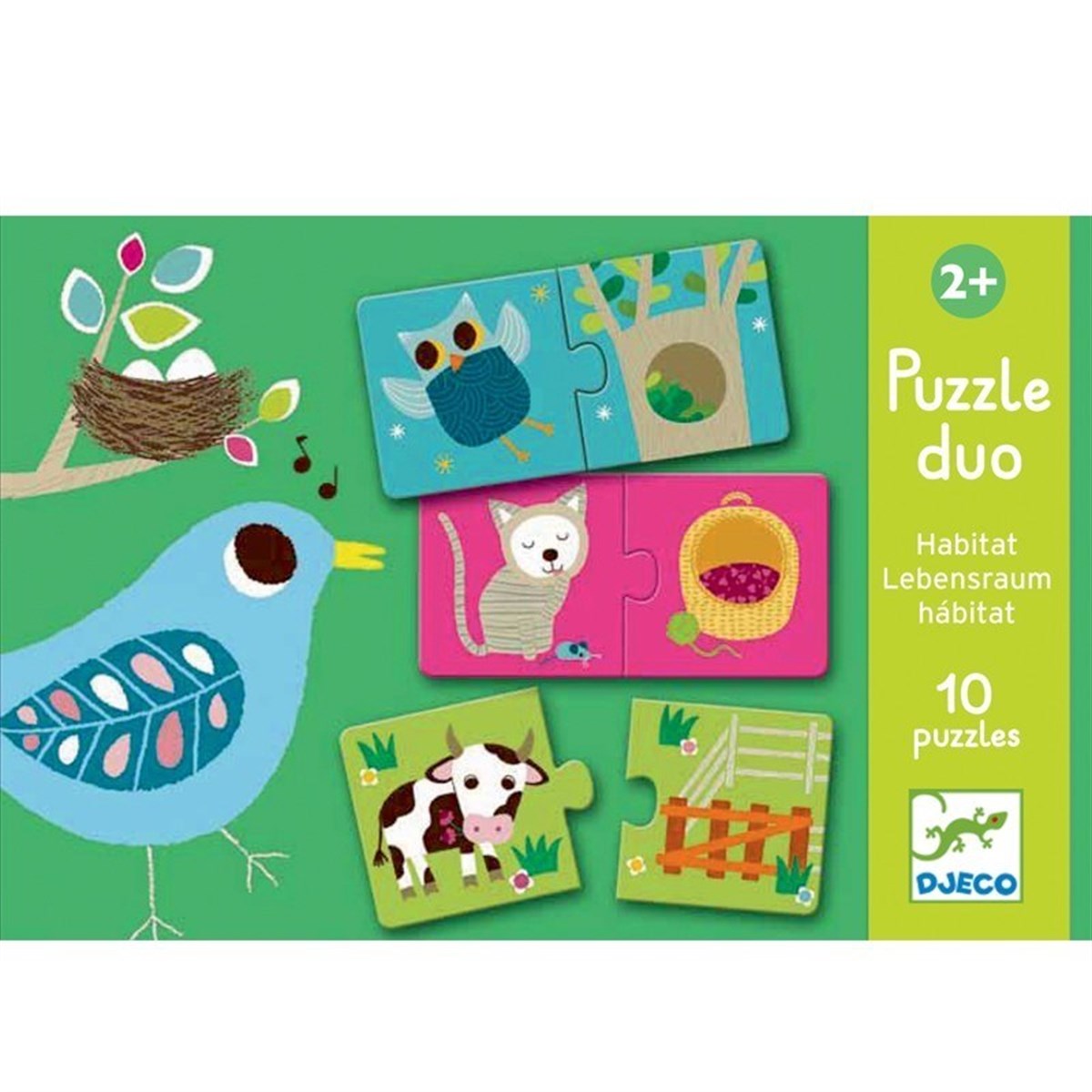 Djeco İkili Puzzle-Duo Habitat