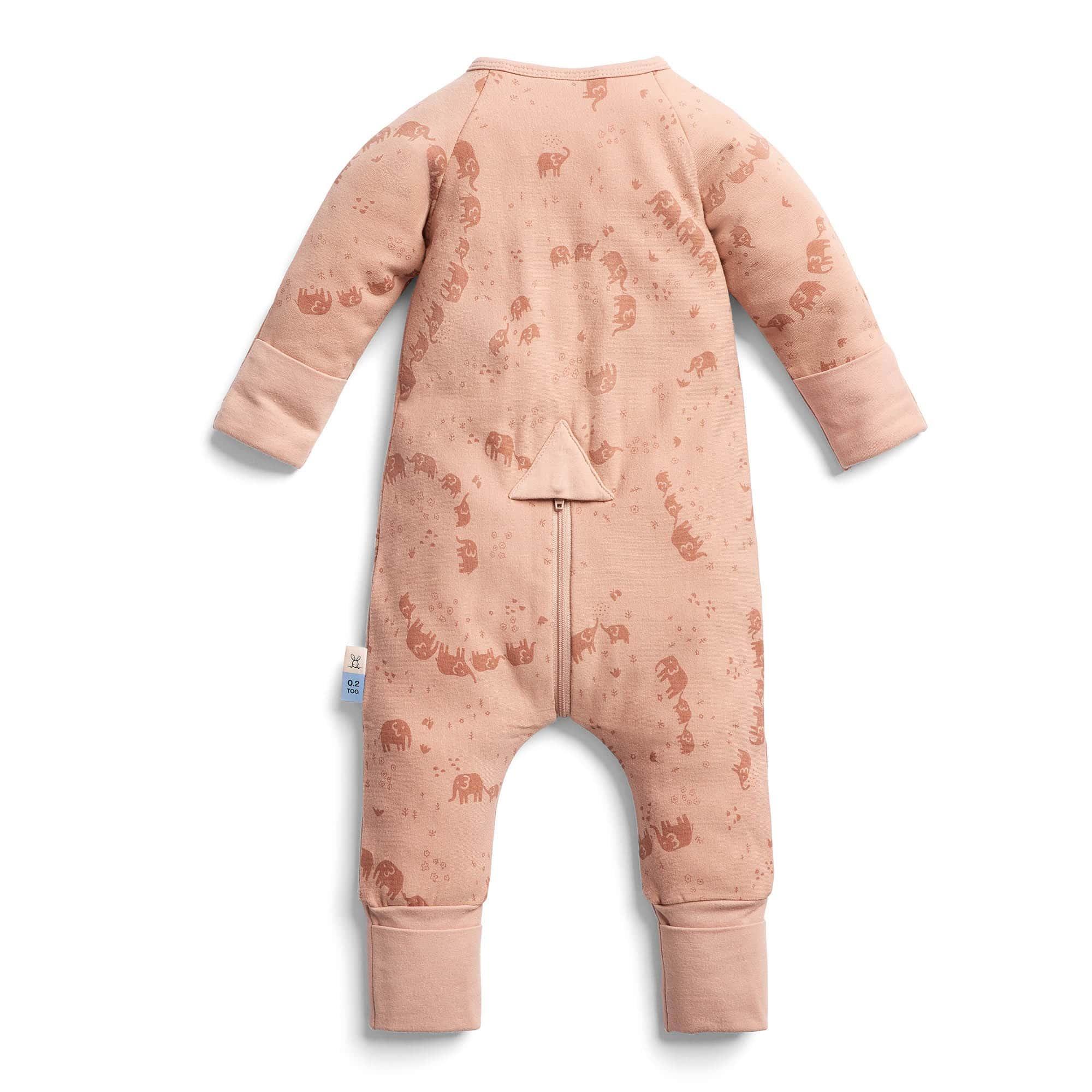 Ergopouch 1 TOG Organik Pamuklu Patikli Pijama Tulum-Elephant Parade