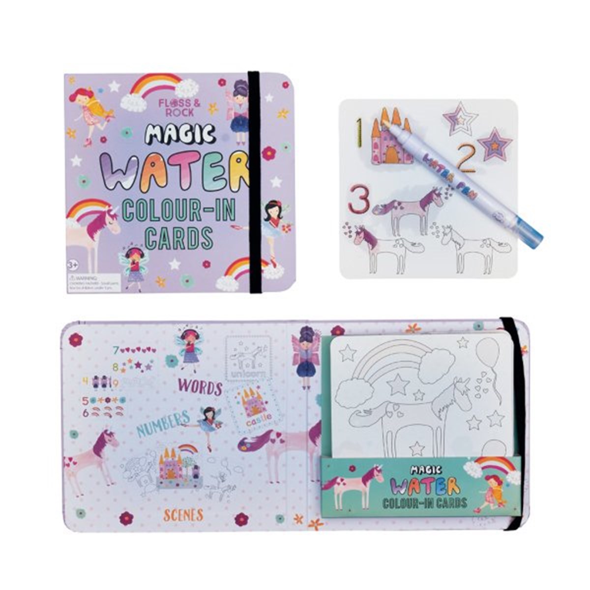 Floss & Rock-Renk Değiştiren Water Magic Kartlar/Fairy Unicorn