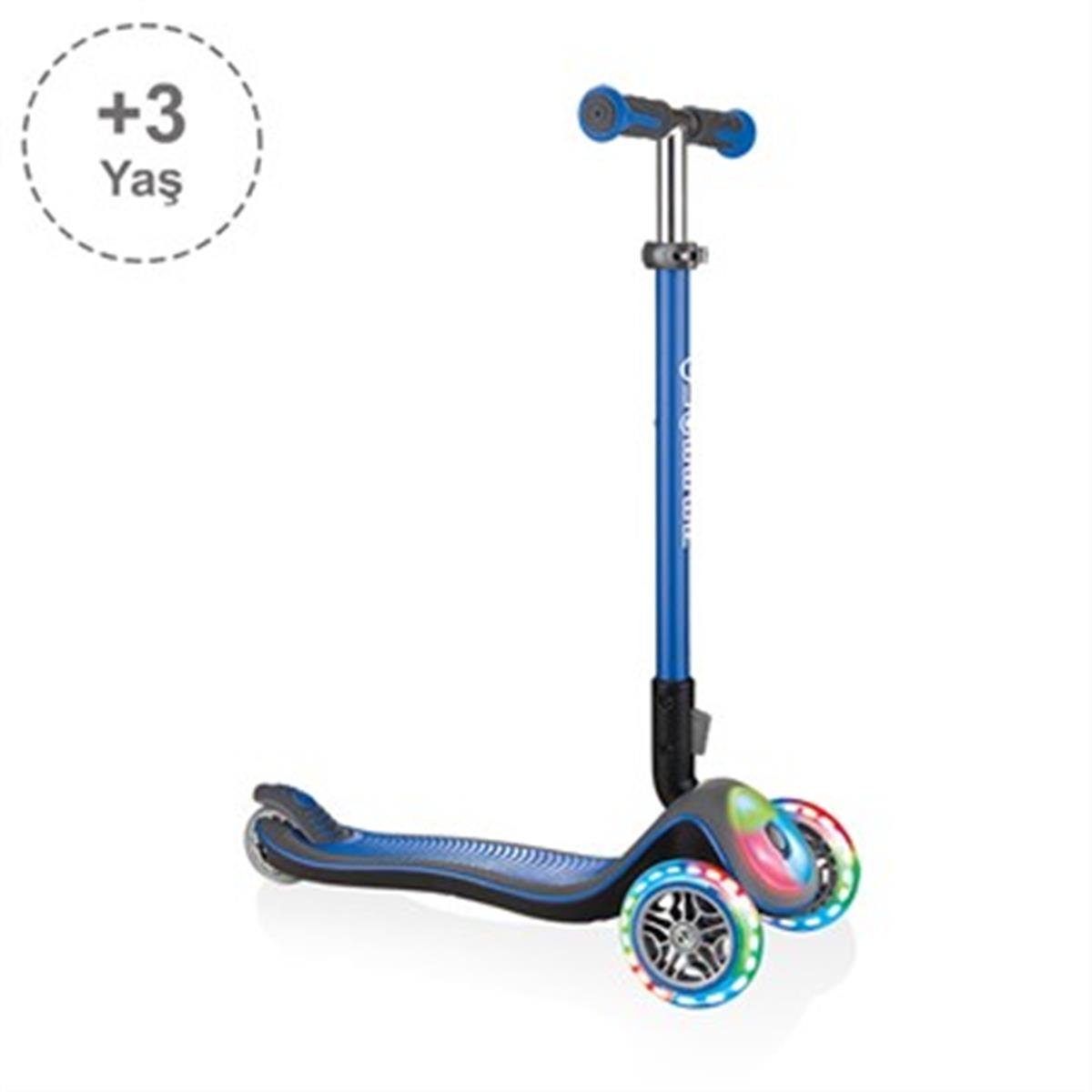 Globber Elite  Deluxe Flash Full Işıklı Scooter-Lacivert