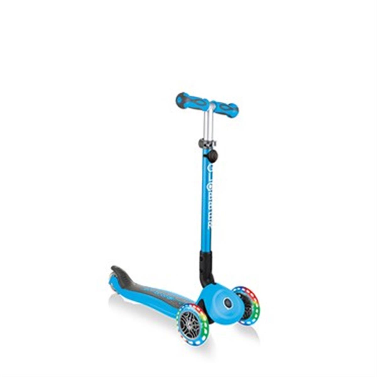 Globber Go Up Deluxe Işıklı Scooter-Mavi