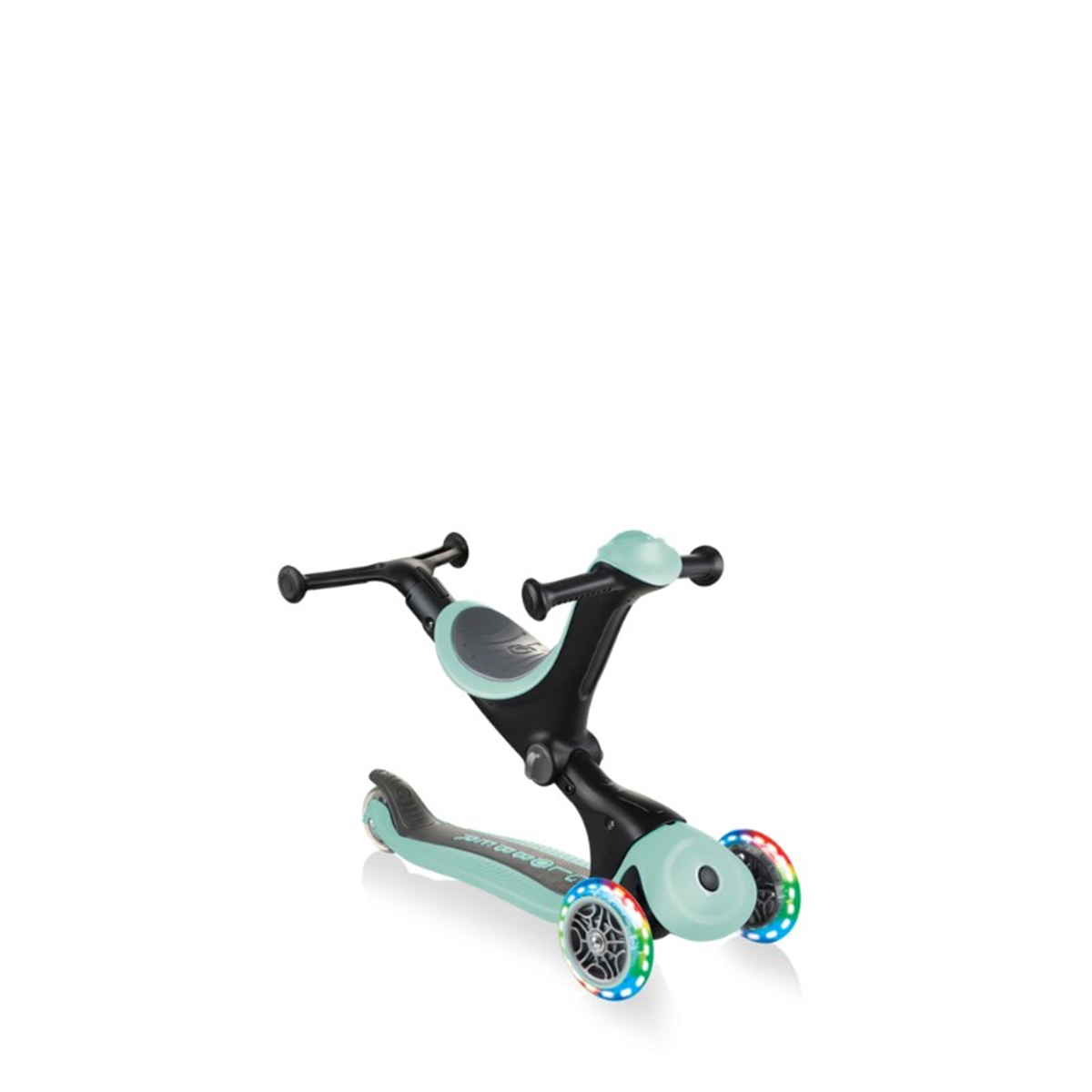 Globber Go Up Deluxe Işıklı Scooter-Mint Yeşili